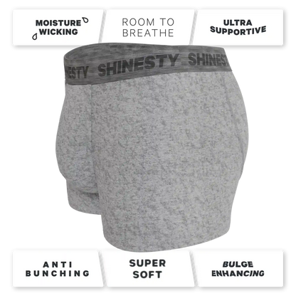 The Flintstone | Heather Grey and Black Ball Hammock® Pouch Trunks Underwear