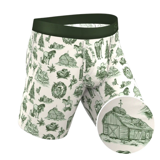 The Western Wonderland | Western Toile Ball Hammock® Boxer - Long Leg