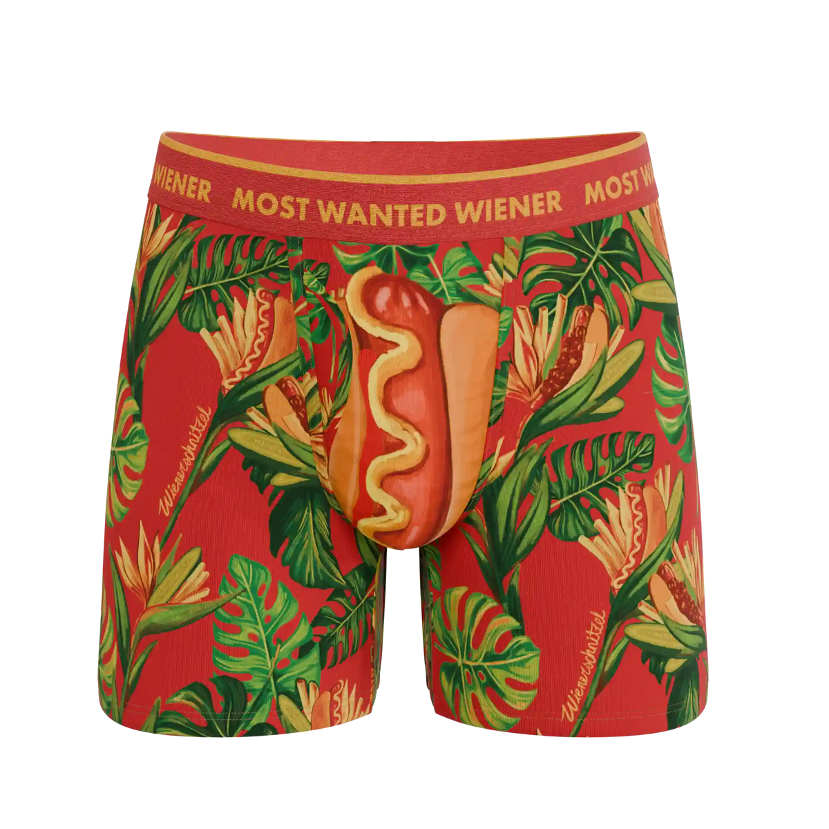 The Wiener In Paradise | Shinesty X Wienerschnitzel Tropical Ball Hammock® Pouch Underwear With Fly