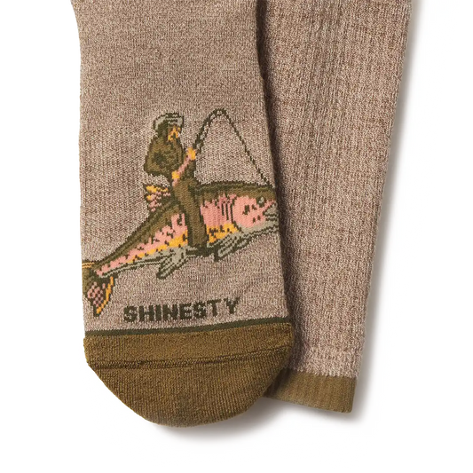 The Rowdy Angler | Fish Cowboy Heel Hammock™ Crew Socks