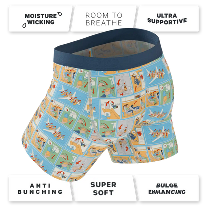 The Improper Protocol | Airplane Pamphlet Ball Hammock® Pouch Underwear With Fly