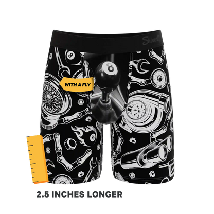 The Gear Head | Stick Shift Ball Hammock® Boxer - Long Leg