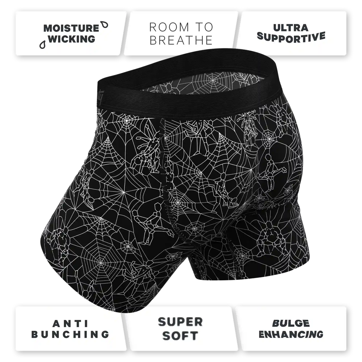 The Harlot's Web | Naughty Spider Web Ball Hammock® Pouch Underwear With Fly
