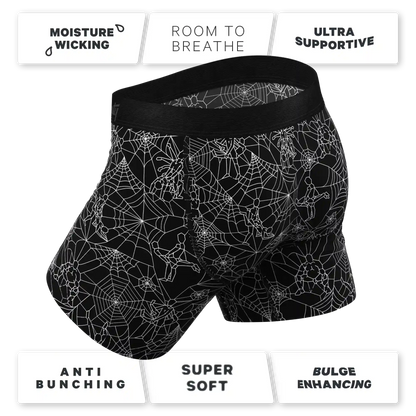 The Harlot's Web | Naughty Spider Web Ball Hammock® Pouch Underwear With Fly