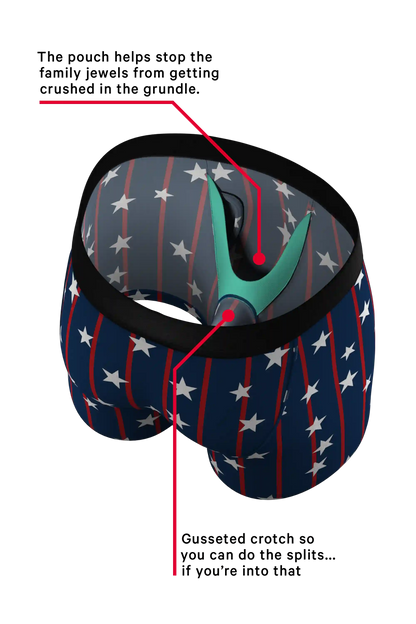 The Bearly Theres | USA Grizzly Bear Ball Hammock® Pouch Underwear with Fly