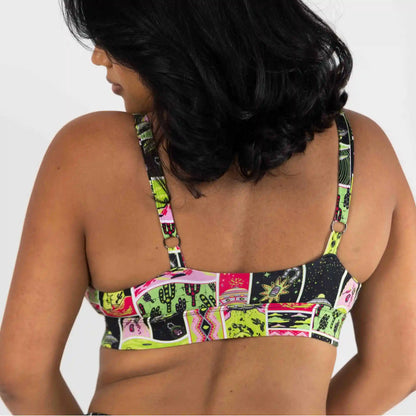 The Area 51 | Retro-Futuristic Alien Boob Hammock™ Plunge Bralette