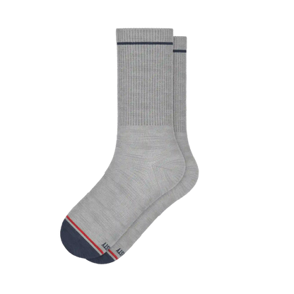 The Pebble | Grey Heel Hammock™ Crew Socks