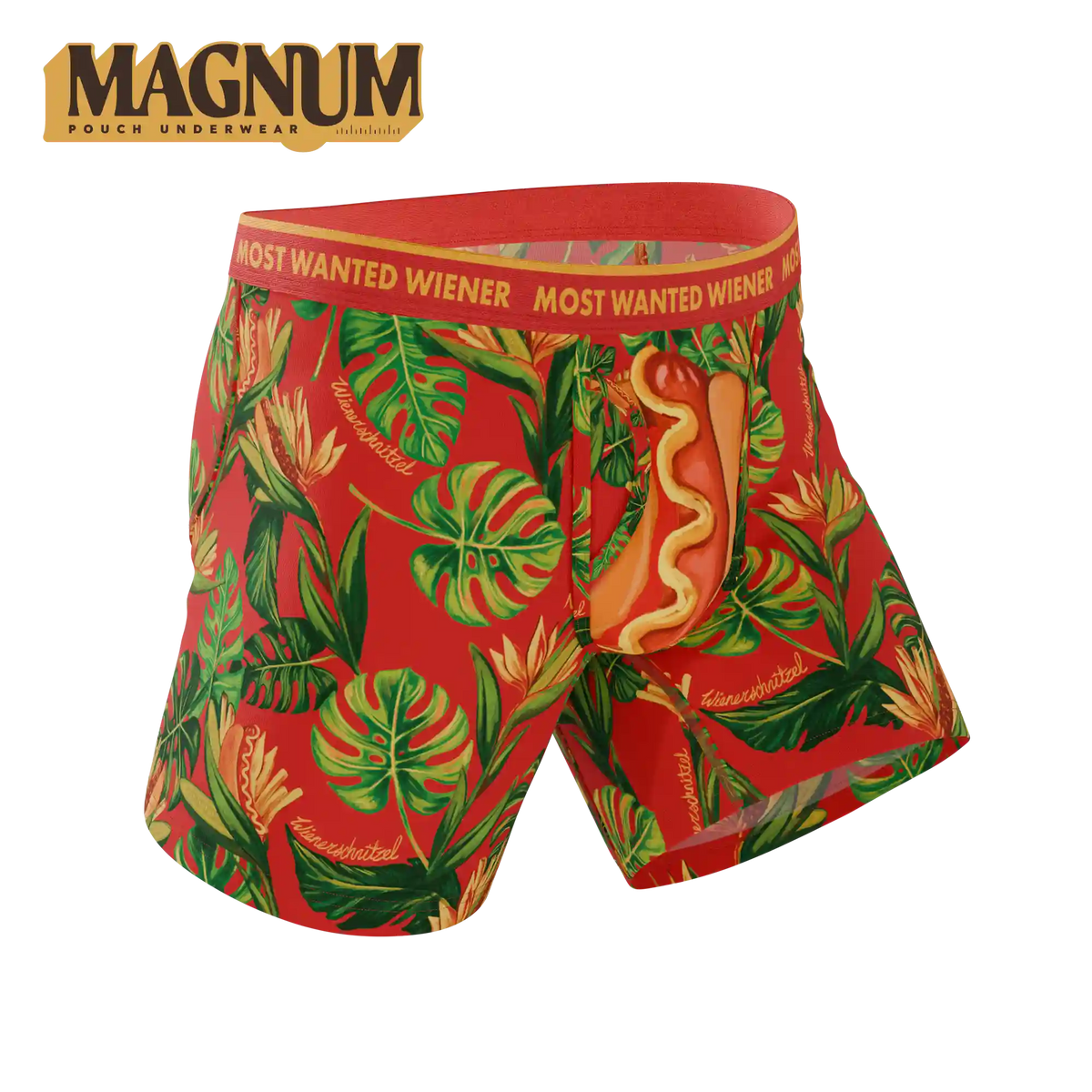 The Wiener In Paradise | Shinesty X Wienerschnitzel Tropical Ball Hammock® Magnum Big Pouch Underwear