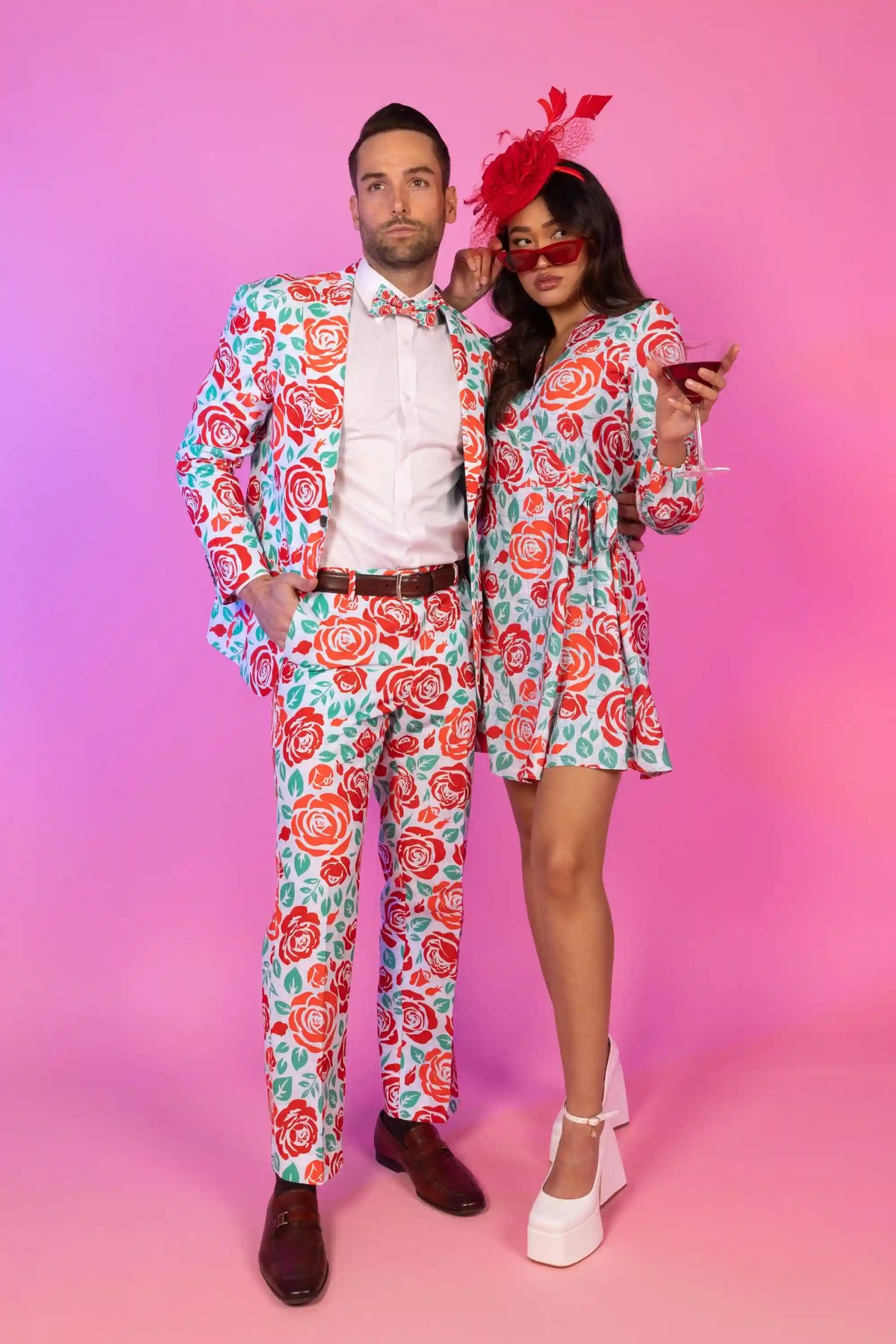 The Win By A Rose | Derby Roses Wrap Dress
