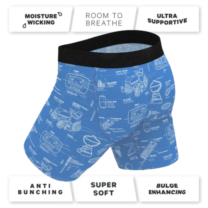 The Man With A Plan | Blueprint Ball Hammock® Boxer - Long Leg