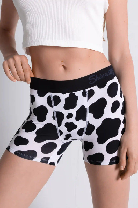 The Milk Me | Cow Print Women’s Boxers
