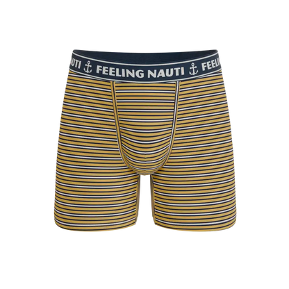 The Regatta | Navy and Yellow Terry Ball Hammock® Boxer