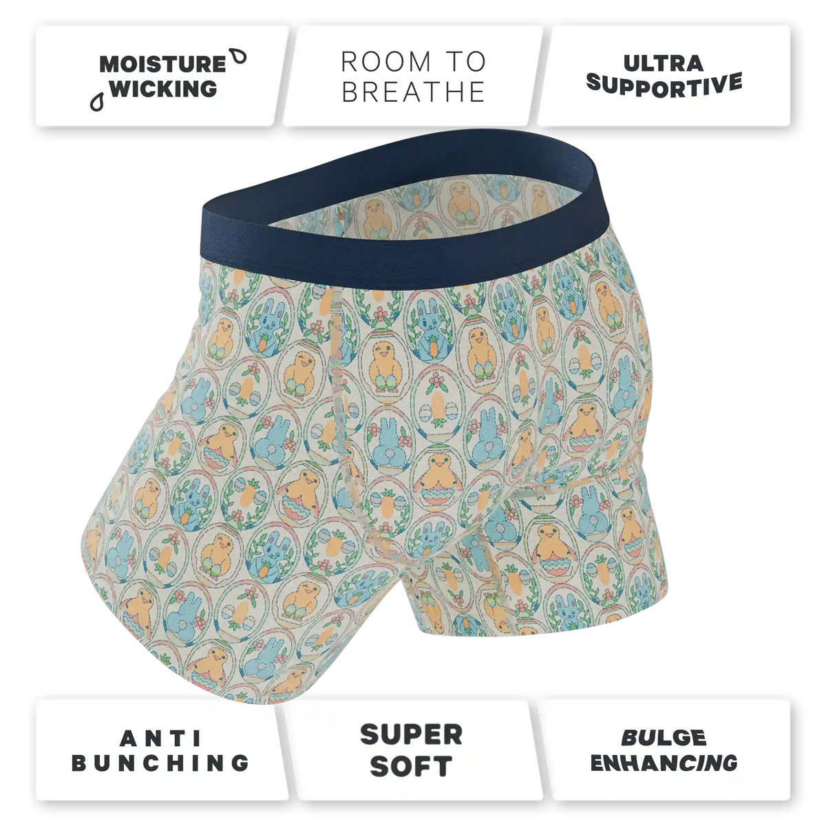 The Chicks Dig It | Pastel Easter Ball Hammock® Pouch Underwear With Fly