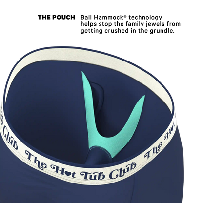 The Jet Set | Hot Tub Club Navy Ball Hammock® Boxer - Long Leg