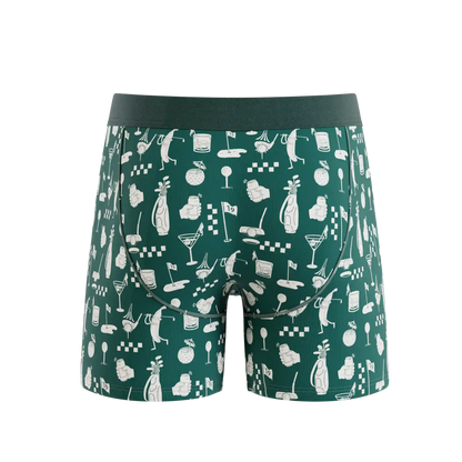 The Mulligan | Green Golf Ball Hammock® Pouch Underwear With Fly