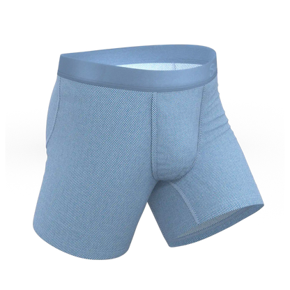 The Chambray All Day | Blue Chambray Ball Hammock® Pouch Underwear
