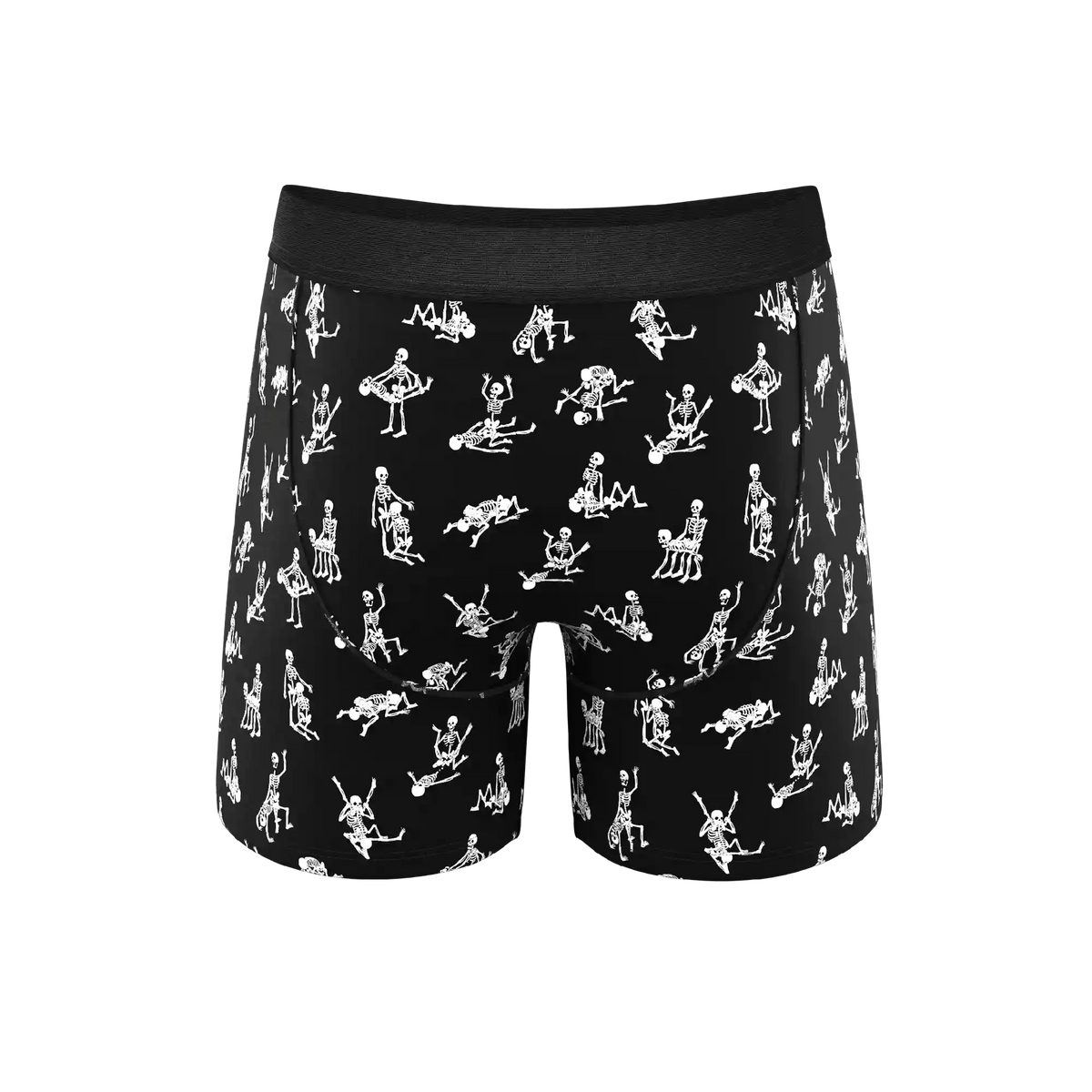 The Bare Back Bones | Glow in the Dark Skeletons Ball Hammock® Pouch Underwear With Fly