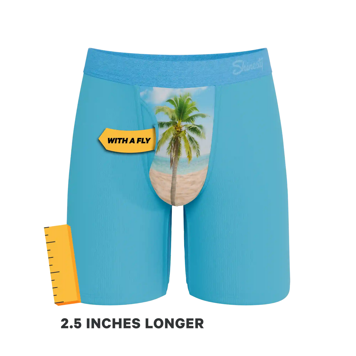 The Beach Please | Palm Tree Ball Hammock® Boxer - Long Leg