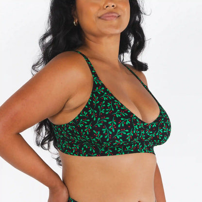 The Kiss Me There | Mistletoe Boob Hammock™ Plunge Bralette