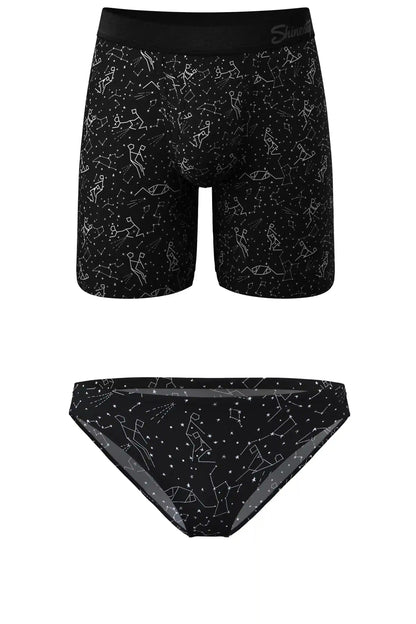 The Big Bang | Constellation Long Ball Hammock® Boxer With Fly and Bikini Matching Underwear Pack