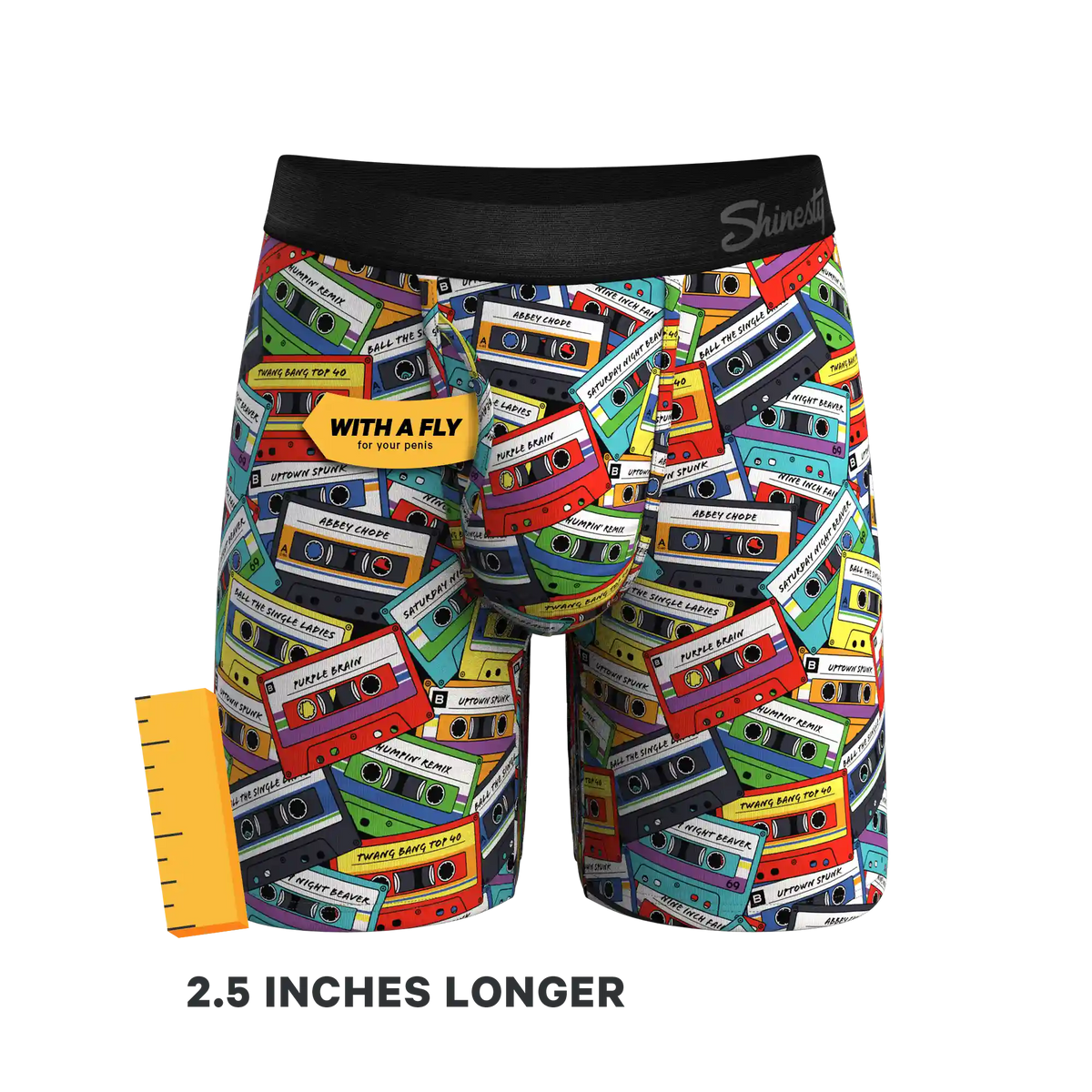 The Mixtape | Cassette Tapes Ball Hammock® Boxer - Long Leg