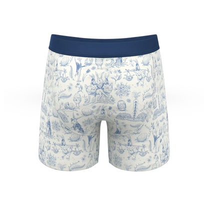 The Hot Cottontail | Easter Toile Ball Hammock® Pouch Underwear