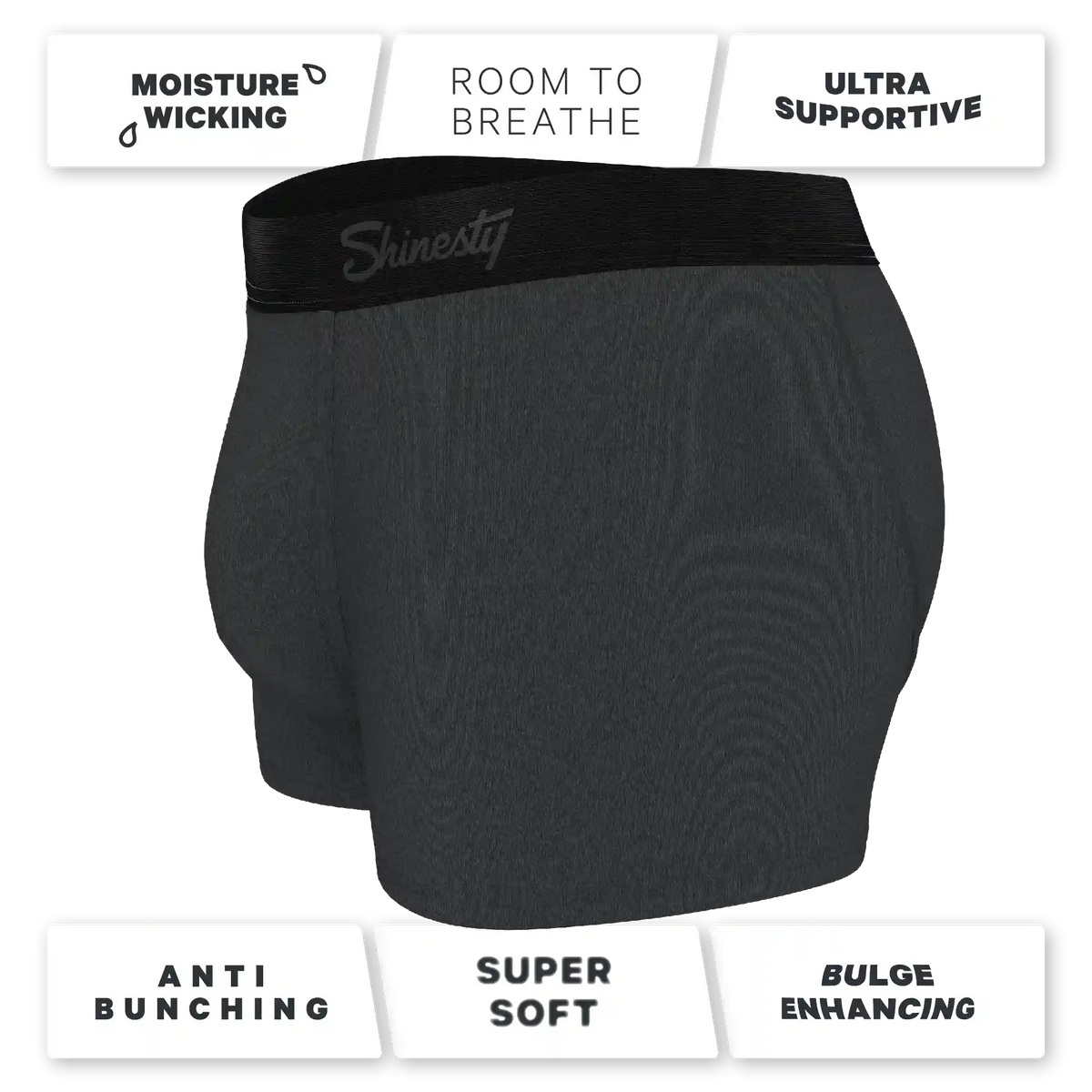 The Basalt | Heather Charcoal Ball Hammock® Pouch Trunks Underwear