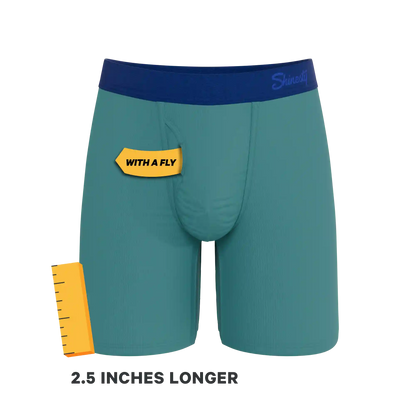 The Curacao | Teal Ball Hammock® Boxer - Long Leg
