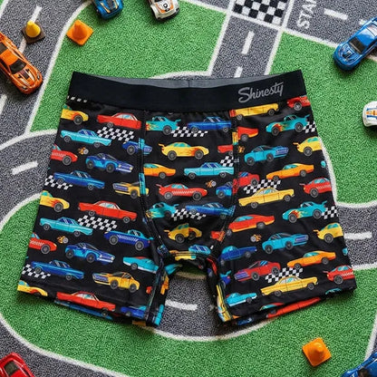 The Start Your Engines | Racecar Youth Boxer Briefs