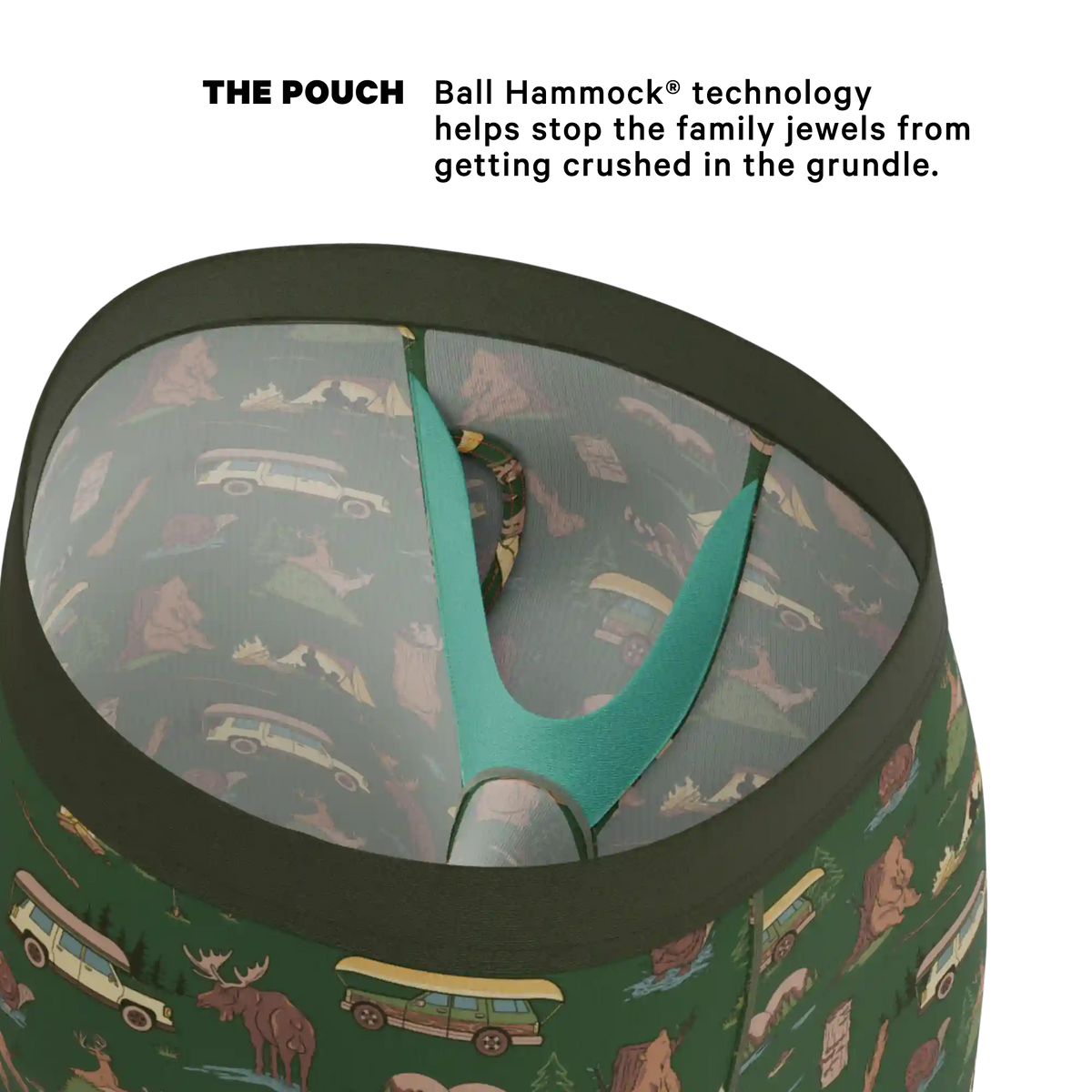 The Great Outdoors | Long Leg Ball Hammock® Pouch Underwear With Fly 7 Pack