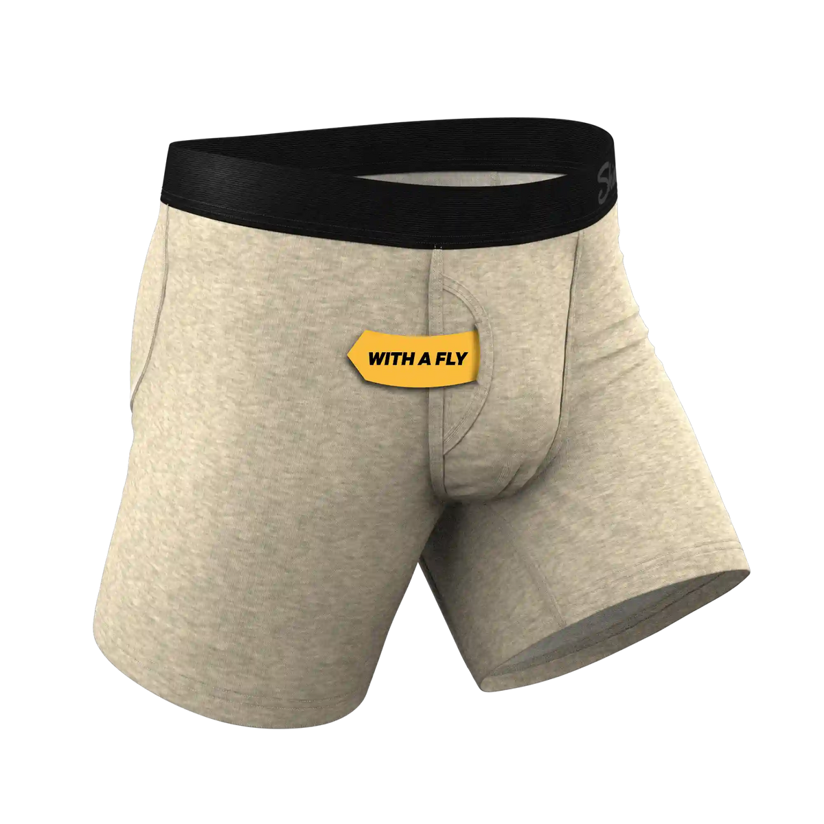 The Silver Fox | Oatmeal Heather Ball Hammock® Pouch Underwear With Fly