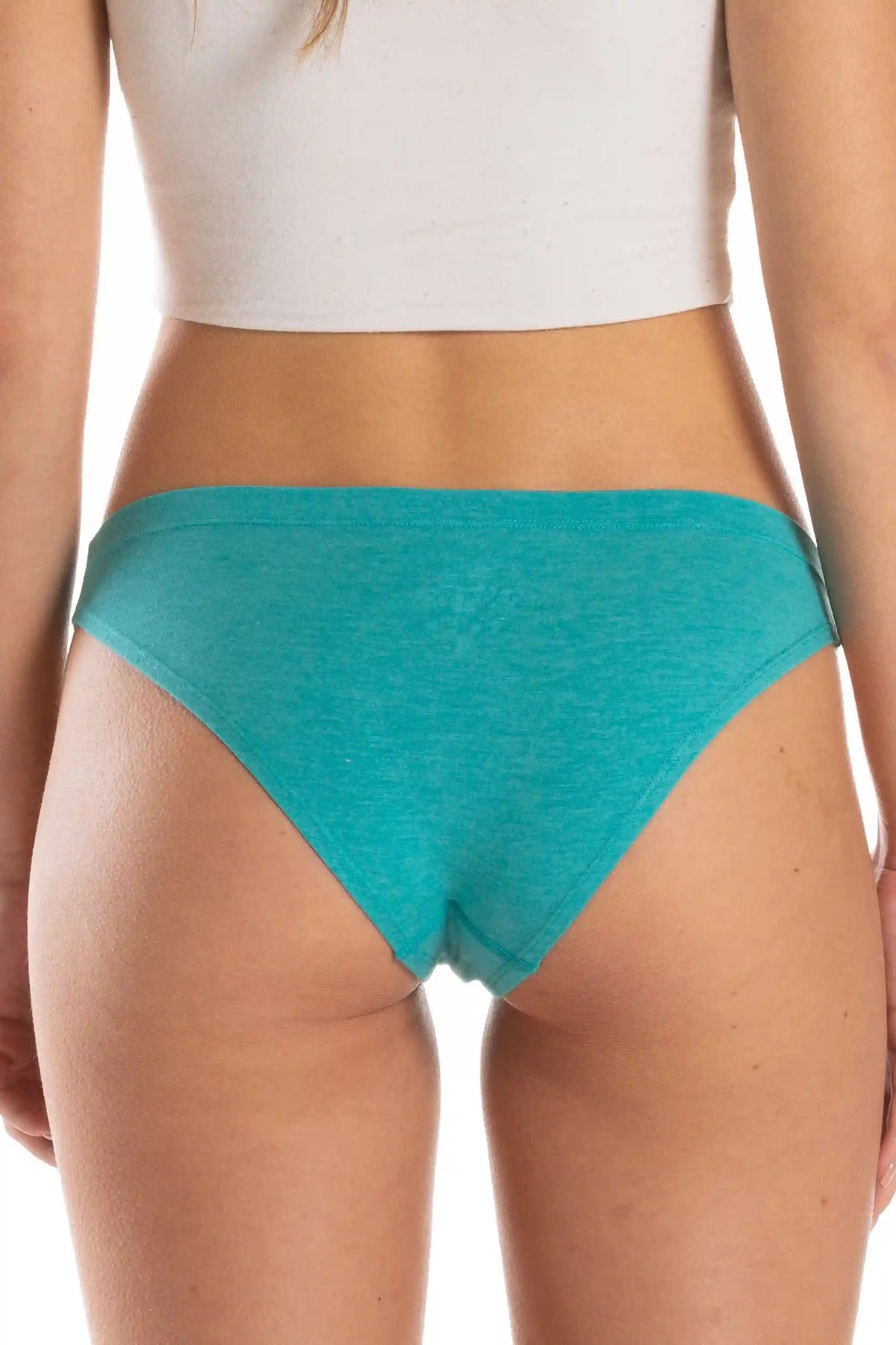 The Nerves of Teal | Teal Heather Modal Bikini Underwear