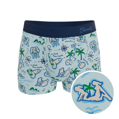 The Pirate's Booty | Naughty Map Ball Hammock® Pouch Trunks Underwear