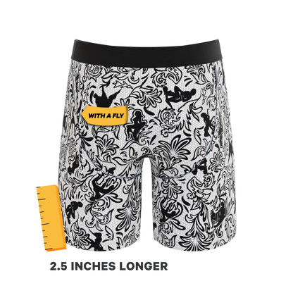 The Racy & Lacy | Provocative Lace Print Ball Hammock® Boxer - Long Leg