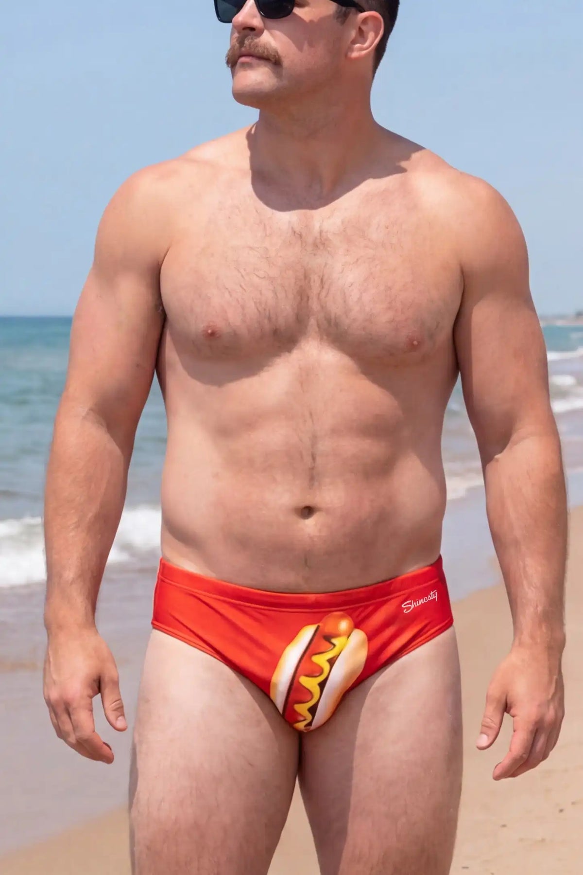 The Mouthful | Hot Dog Ball Hammock® Pouch Swim Briefs