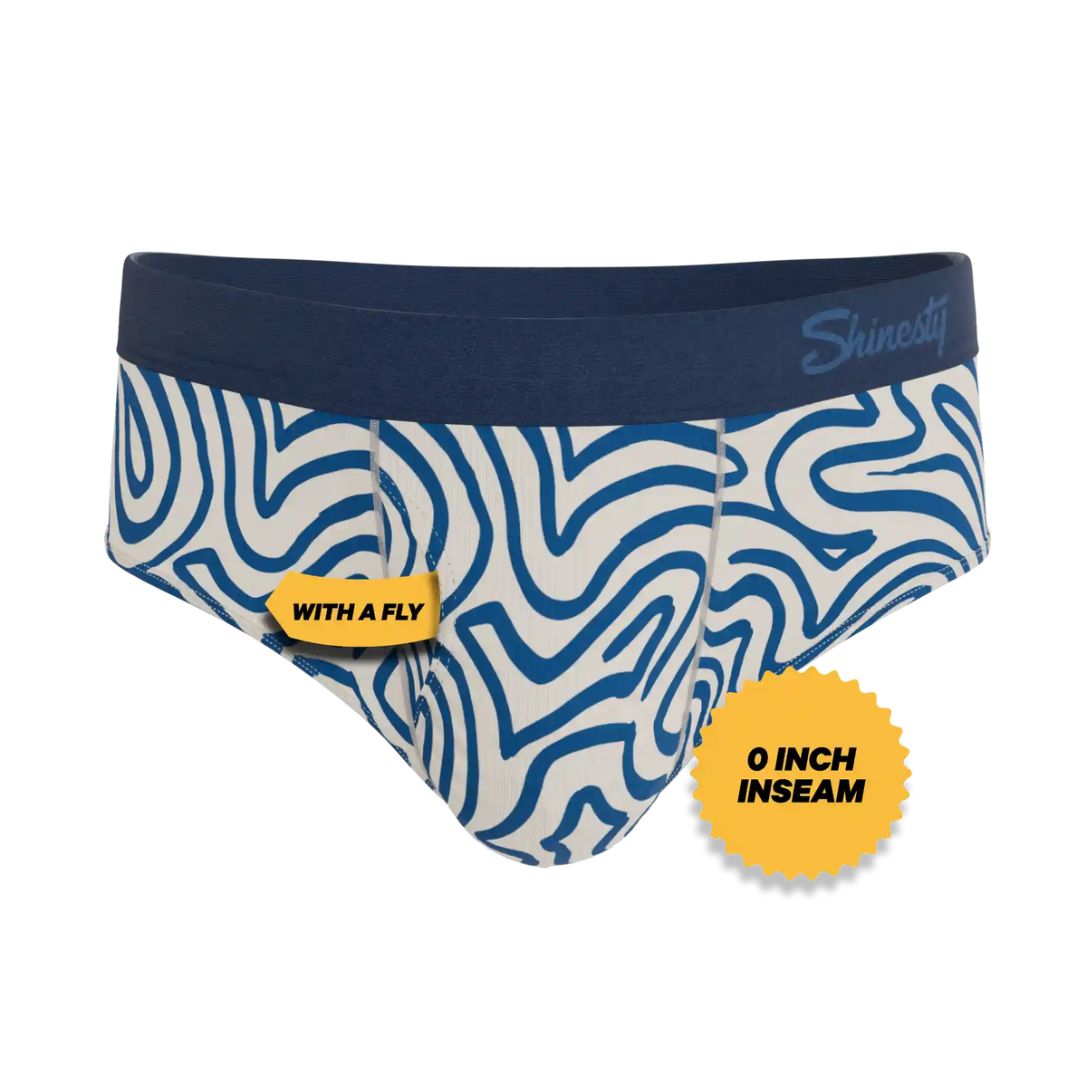 The Rio Grande | Abstract Navy Line Ball Hammock® Pouch Underwear Briefs