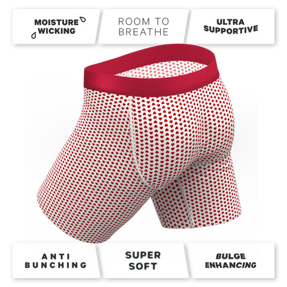 The Date Night | Valentine's Day Bow Ball Hammock® Boxer - Long Leg