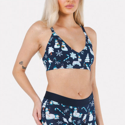 The Big Blizzard | Naughty Snowmen Boob Hammock™ Plunge Bralette