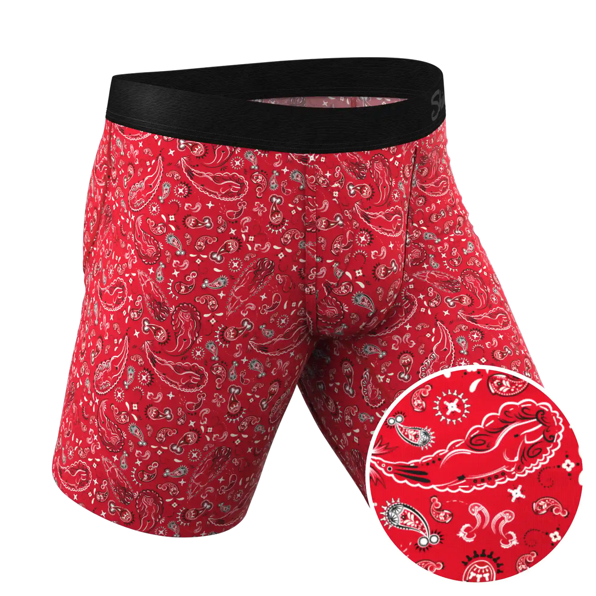 The Outlaw | Naughty Paisley Ball Hammock® Boxer - Long Leg