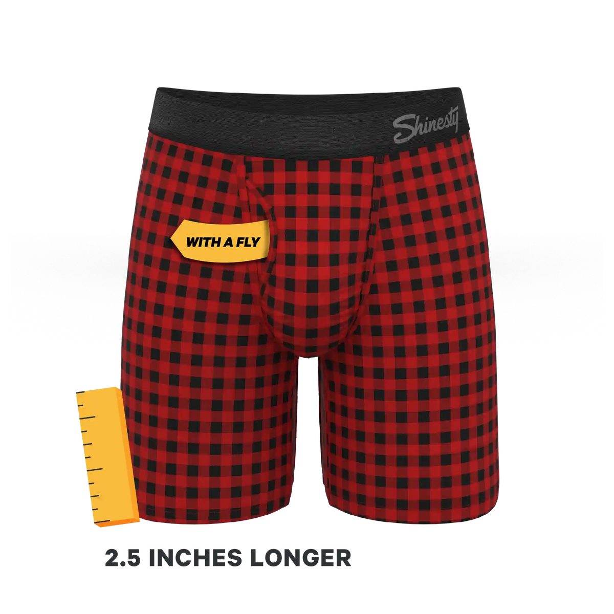The Cardinal | Micro Buffalo Check Ball Hammock® Boxer - Long Leg