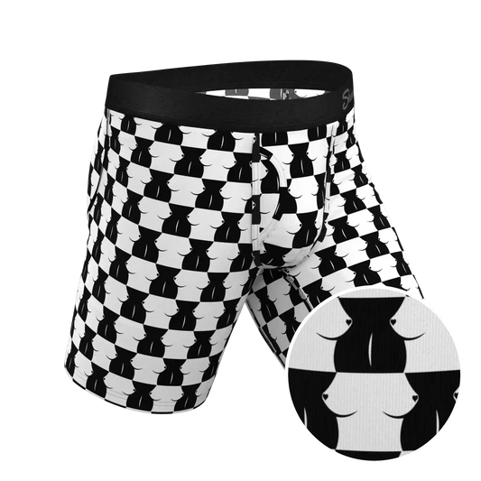 The Chest Mate | Checkered Ball Hammock® Boxer - Long Leg
