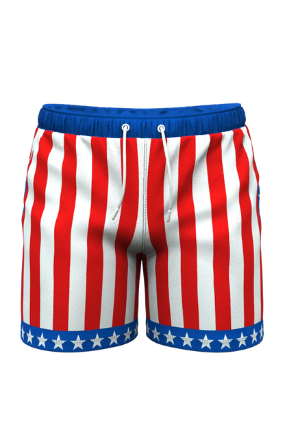 The Spacious Skies | Retro Usa Ball Hammock® Pouch 5" Swim Trunks