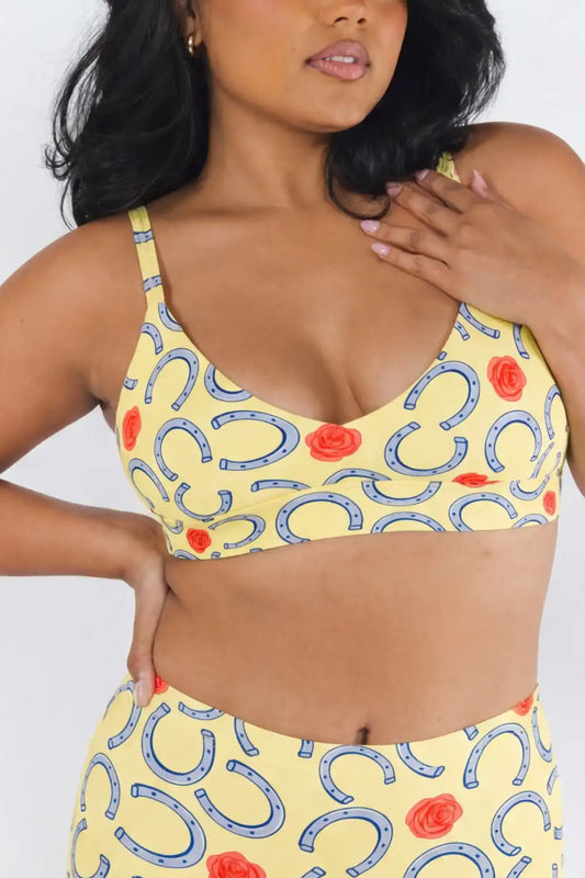 The Derby Delight | Horseshoe Boob Hammock™ Plunge Bralette