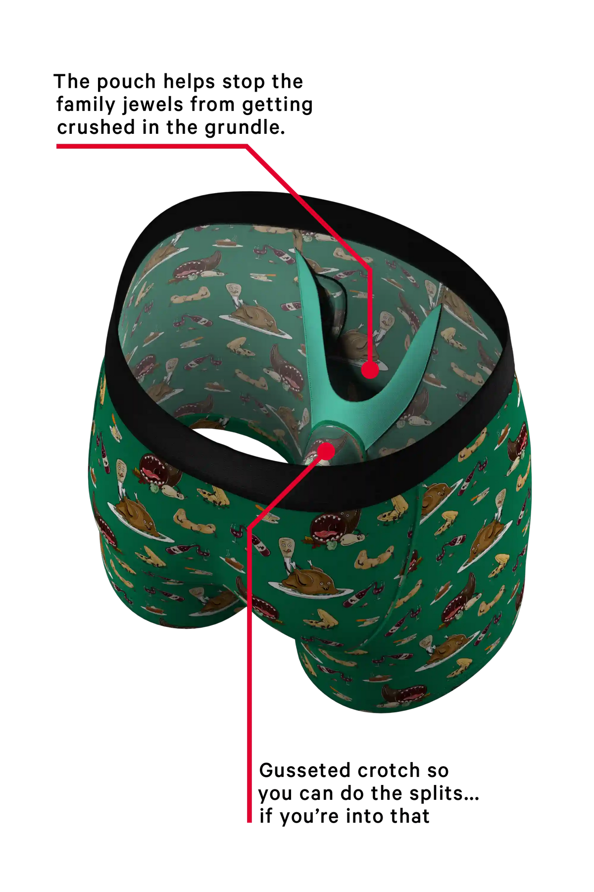 The Debauch Banquet | Dinner Party Ball Hammock® Pouch Underwear With Fly