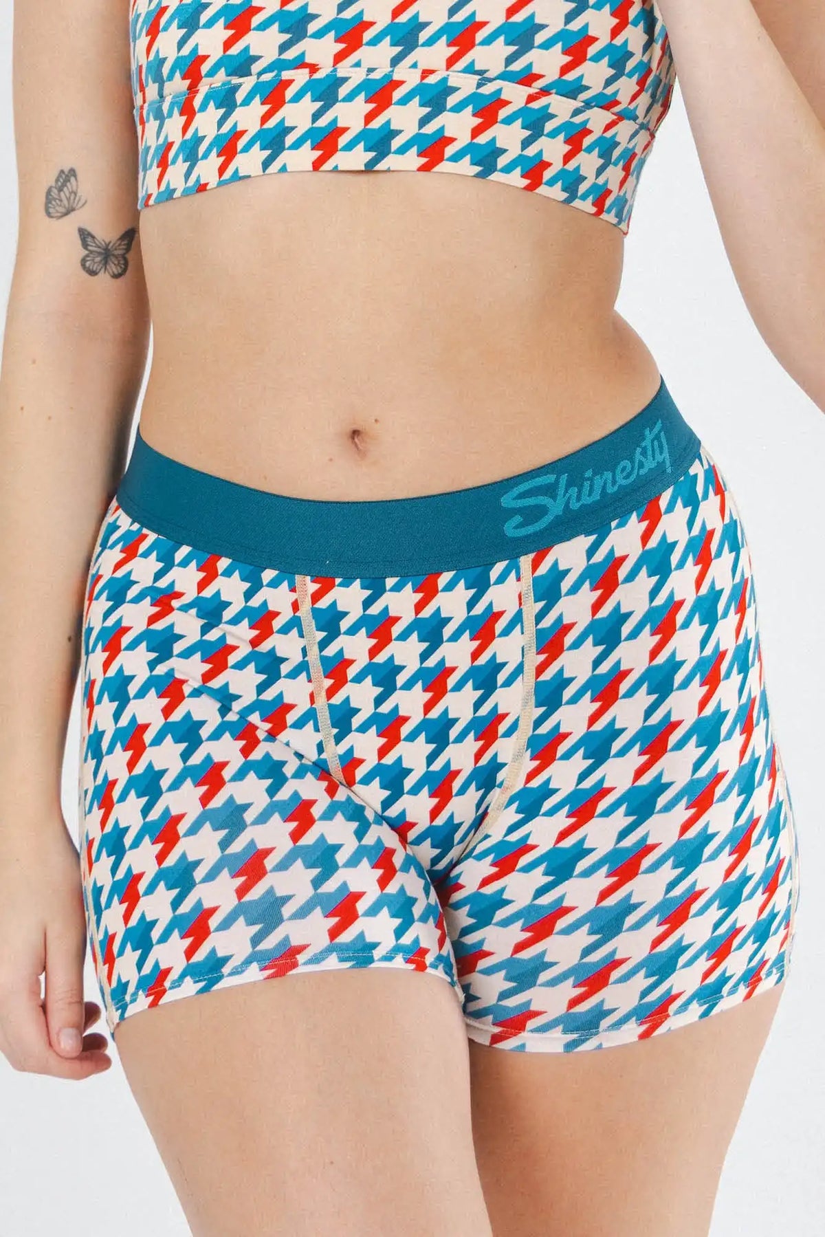 The Swanky | Retro Houndstooth Women’s Boxers