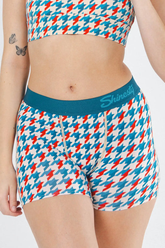 The Swanky | Retro Houndstooth Women’s Boxers