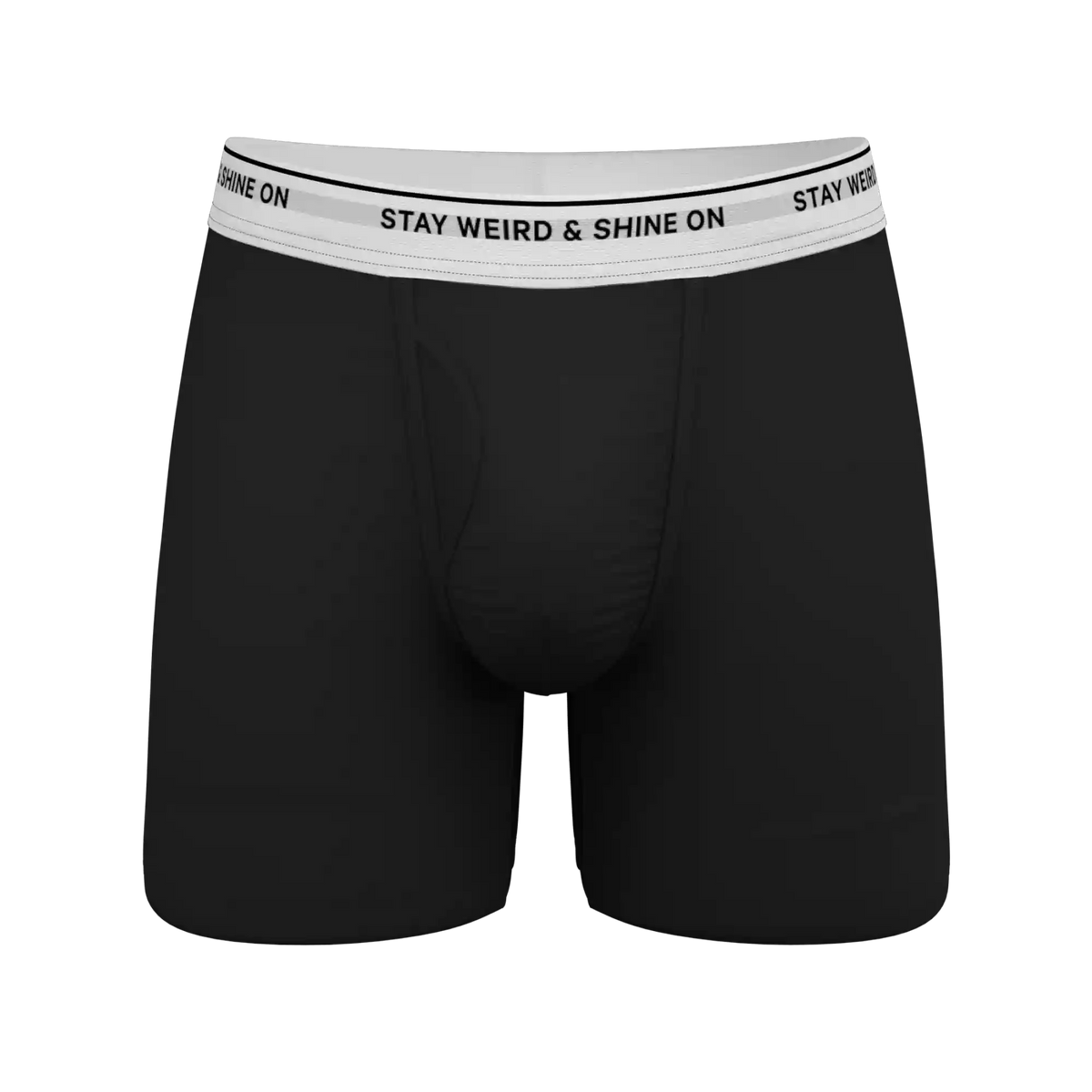 The Anthem | Black Shinesty Ball Hammock® Pouch Underwear With Fly