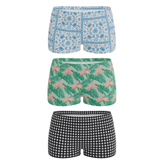 The Vacation Vices | Boyshort Underwear 3 Pack