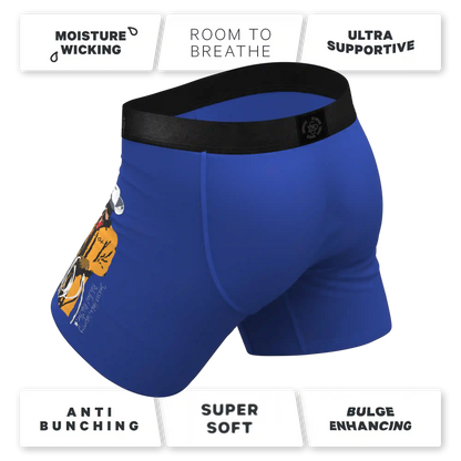 The Jackson | Blue Cowboy Shinesty x Diamond Cross Ranch Ball Hammock® Pouch Underwear With Fly
