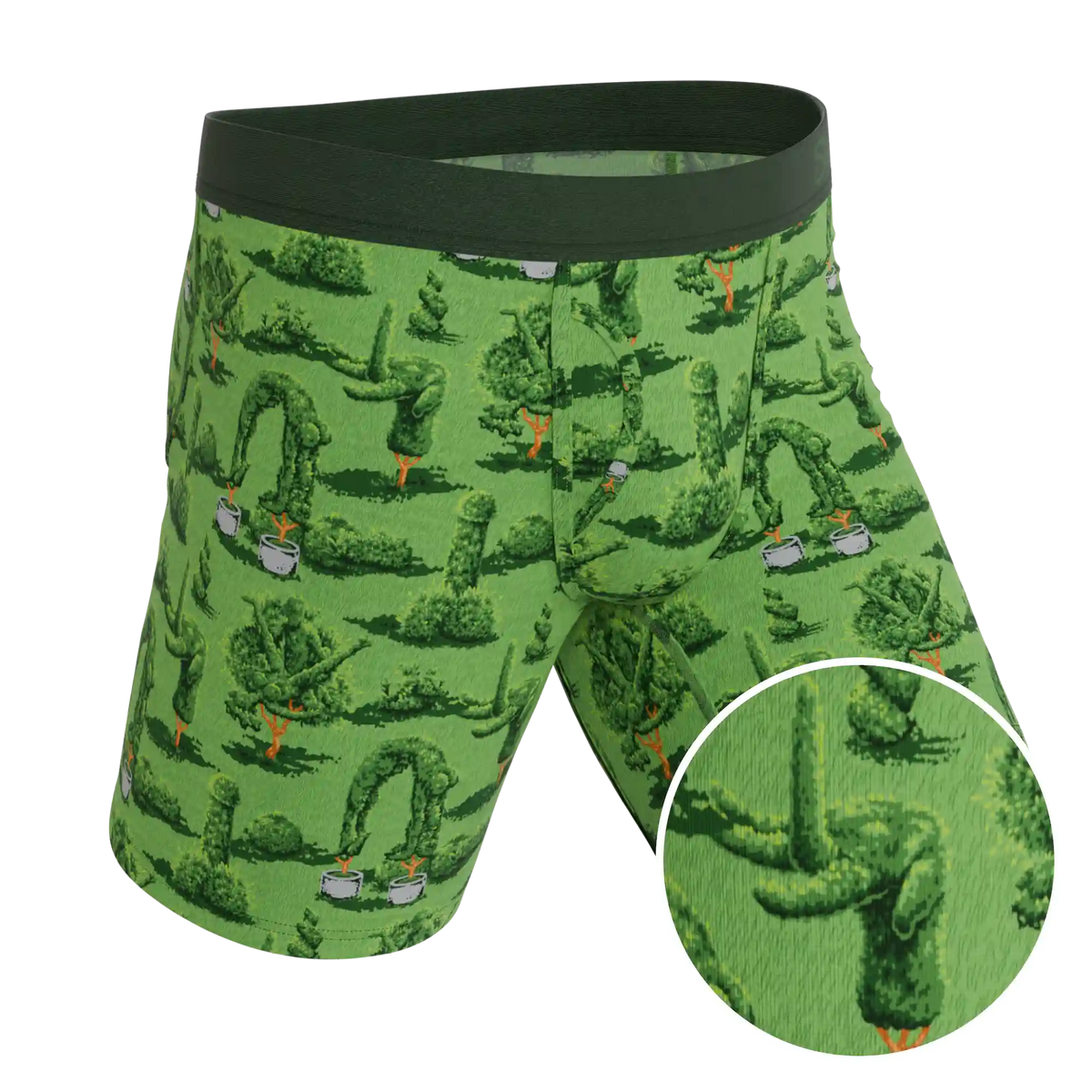 The Full Bush Bush Club | Naughty Landscaping Ball Hammock® Boxer - Long Leg